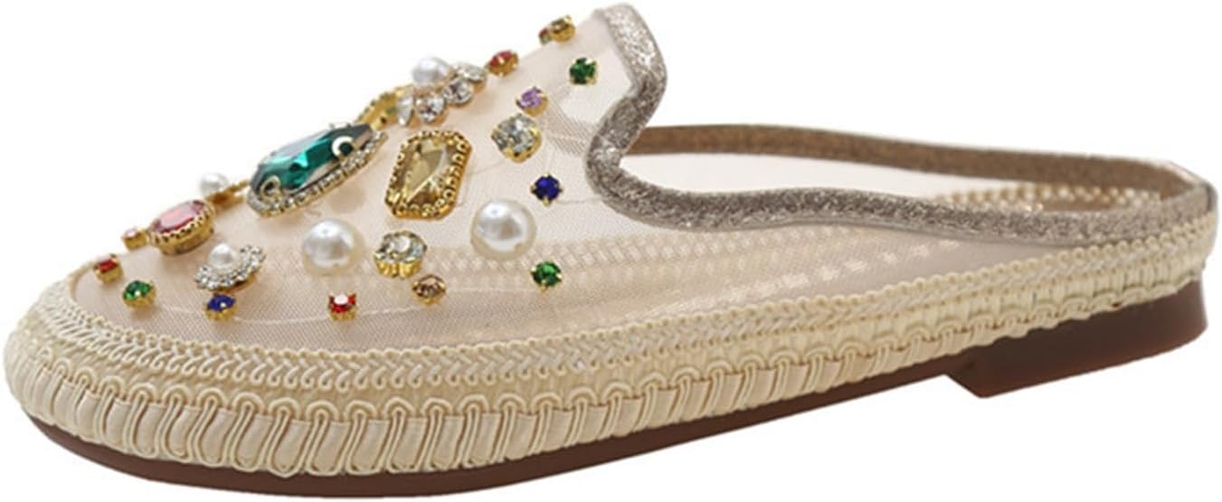 ミュール モカシン レディース ウォータドリル トレンド キラキラ スリッパ サボパンプス スニーカー日..