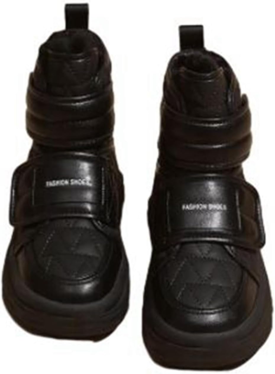 スノーブーツ ショートブーツ ベルクロ 冬用 ハイカット レディース 厚底スニーカー 裏ボア 雪遊び 防..