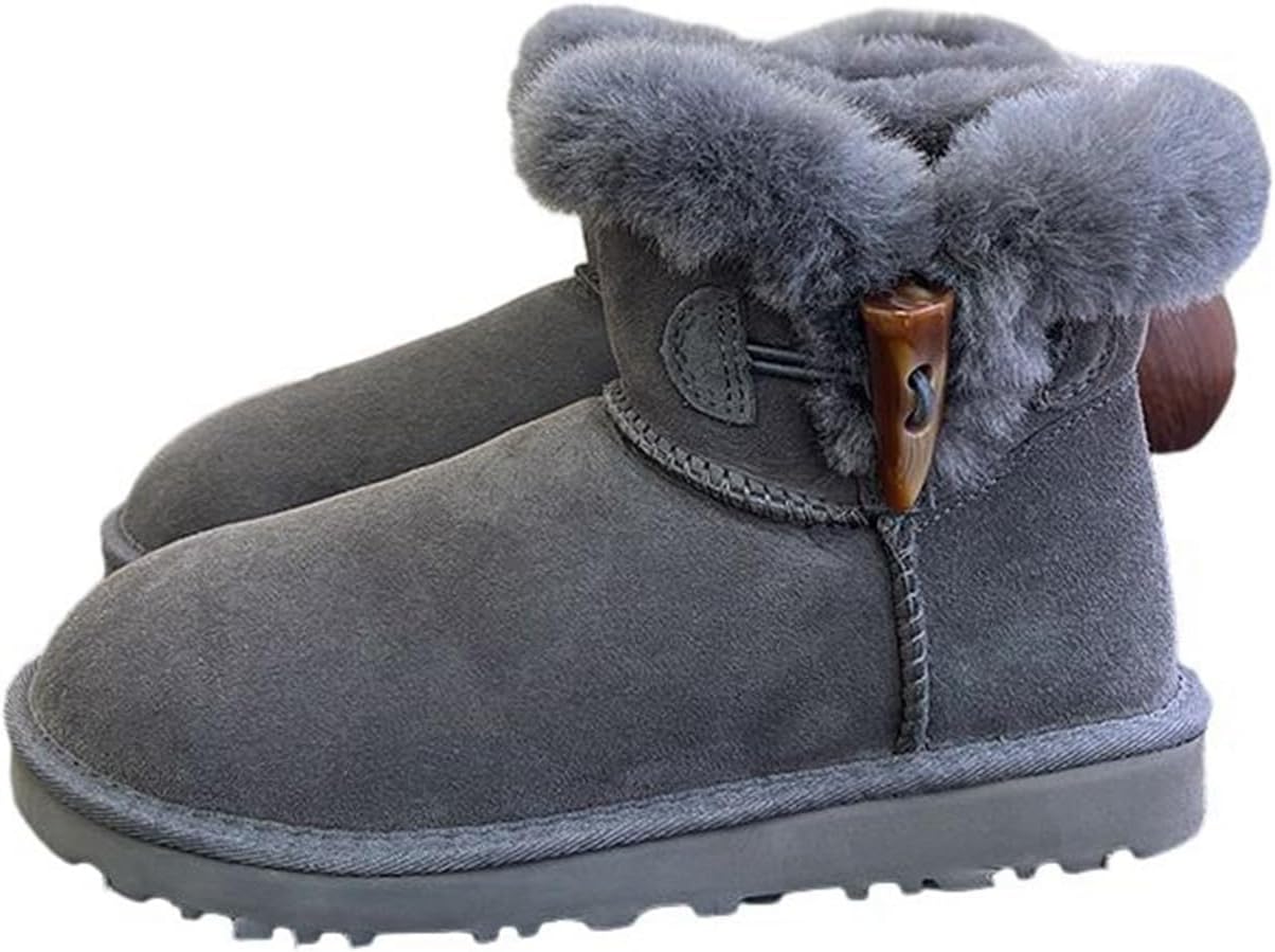 ムートンブーツ裏ボアスノーブーツ冬...