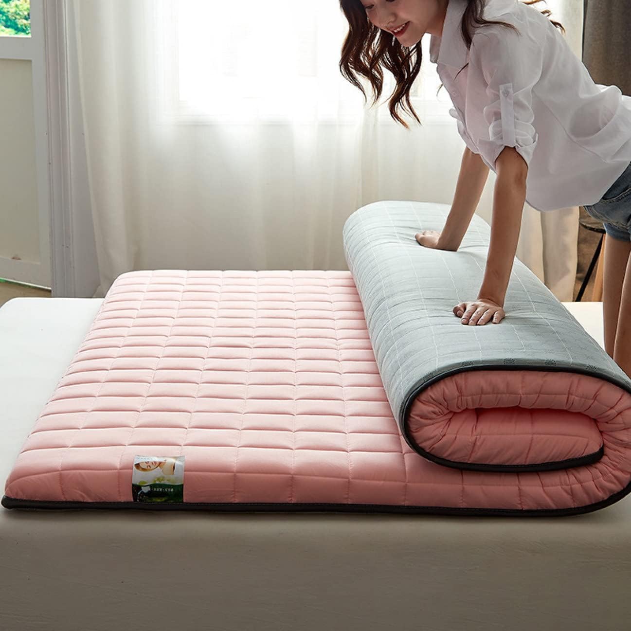 敷布団 防ダニ 敷き布団 シングル 厚め 敷きパッド ピンク シングル 軽量 ふかふか マットレス 和風 洗..