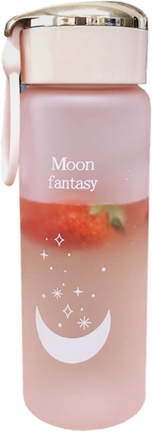 ウォーターボトル 水筒 マットテクスチャ 手提げ付き 直飲み カップル プラスチック ボトル 給水ボトル 超軽量 便利な 耐久性 高い密封性 萌え萌え 少女用 メンズ 登山用 ジム スポーツ 自転車