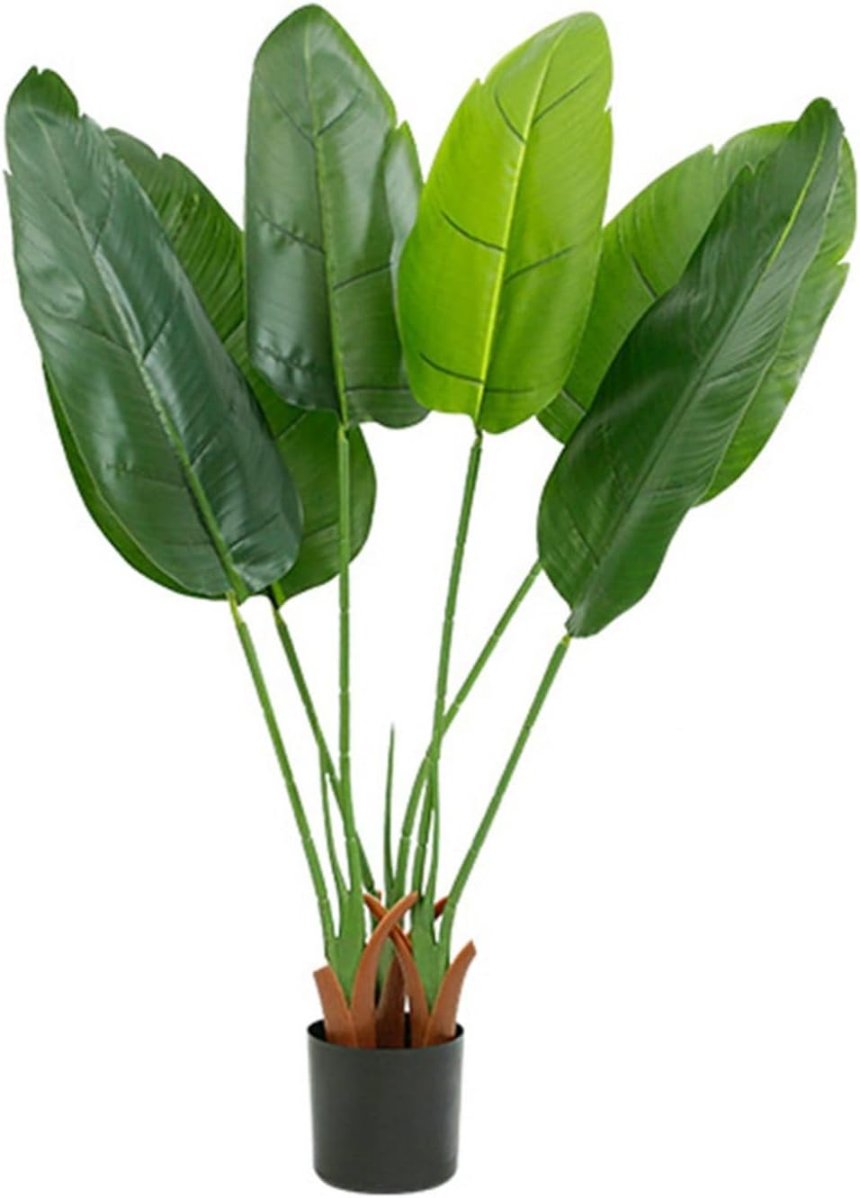 人工観葉植物 リアル モンステラ 大型 人工ヤシの葉植物 熱帯観葉樹 本物そっくり インテリアグリーン ..