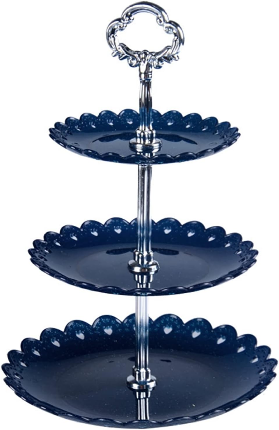 4点セット デザートラック カップケーキスタンド ケーキディスプレイスタンド 3層 おしゃれ プラスチック トレイ ディスプレイラック フルーツ お菓子 果物 テーブルデコレーション 宴会 ?影小物