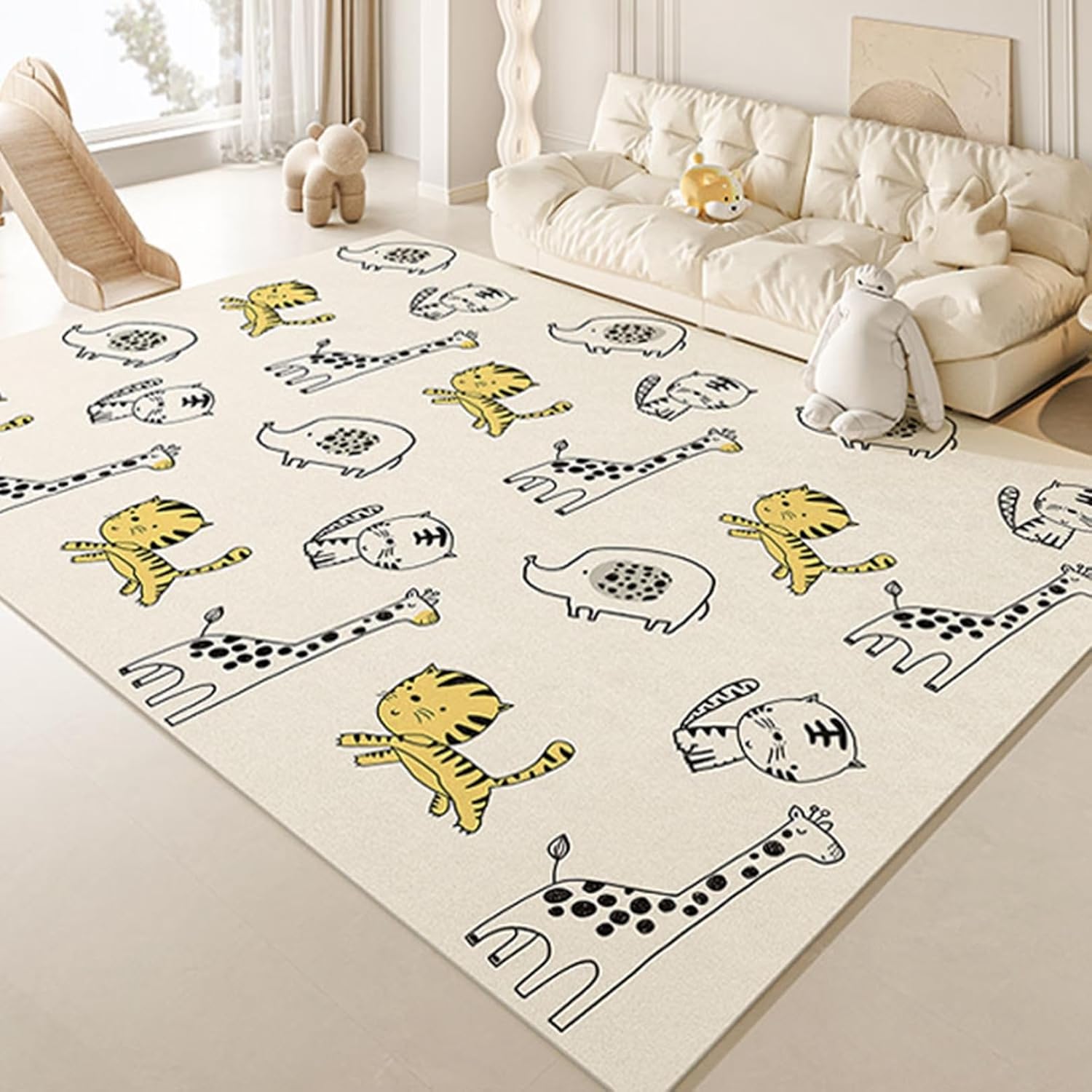 カーペット キッズ PVC革 拭ける 撥水 抗菌 DIY可能 汚れ防止 プレイマット フロアマット 敷物 防虫 防カビ 遮音 敷物 夏用 裏面滑り止め 子ども部屋 ベビー 幼稚園 室内 リビング 廊下