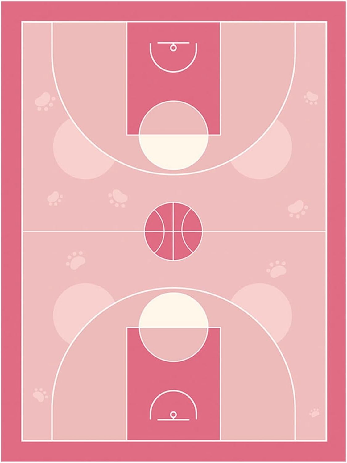 バスケットボールコート フットボールコート ベビープレイマット PU革 PVC 防水 防汚 拭ける 大判 厚手 可愛い 遊びカーペット フロアマット 衝撃緩和 転倒防止 滑り止め 赤ちゃん 出産祝い