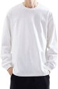 フルオーバー 4xl 無地 コットン100% 大きいサイズ 長袖 トレーナー メンズ Tシャツ パーカー トレーナー 白 クルーネック 長袖トップス 秋 冬 耐...