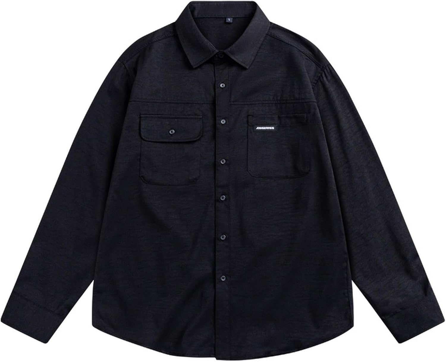 楽天サステナライフワークシャツ 長袖 メンズ シャツジャケット M-4XL アメカジ 開襟シャツ アウター ボタンダウン 通気性 サラサラ ワイドサイズ ゆったり ヴィンテージ風 無地 おしゃれ ストリート系 春夏 春