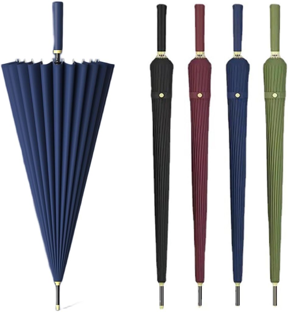 傘 メンズ 長傘 大きい 紳士傘 【高強度24本骨 130cm 】自動開閉長柄傘大型 230T高強度グラスファイバ..