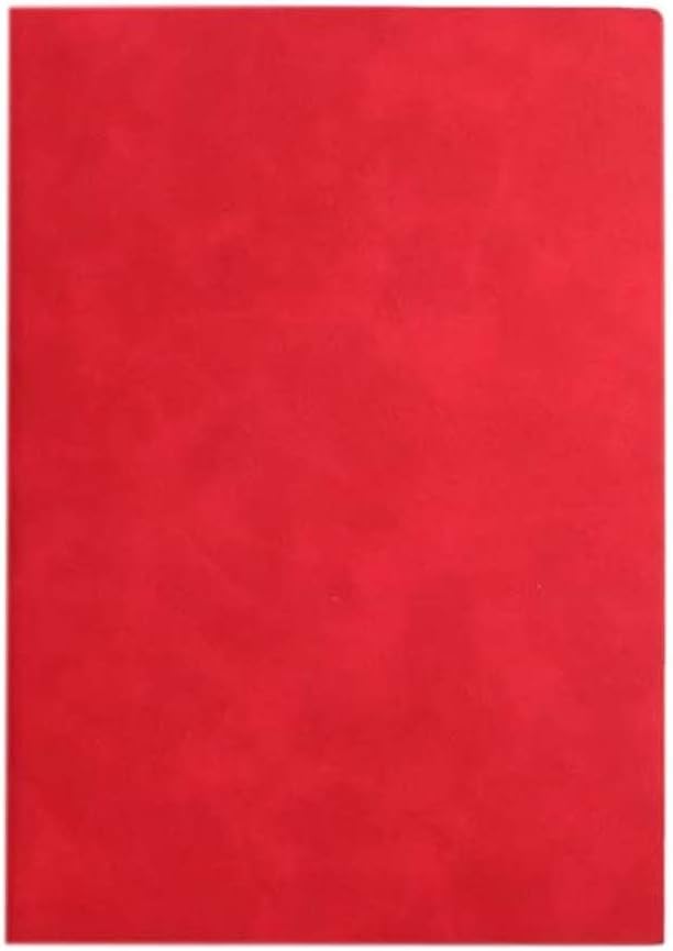 手帳 A5サイズ 無地 かわいい 横罫線入り 100枚 大人 メモ手帳 ノート手手帳 レッド PUレザー 200ページ 罫線入り ビジネス手帳 スケジュール手帳...