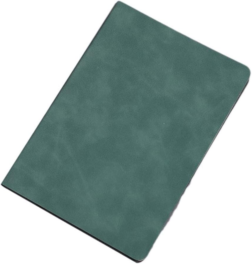 手帳 A5サイズ 2冊入り シンプル 横罫線入り グリーン 100枚 大人 A5*5 メモ手帳 ノート手手帳 PUレザー 8mmの罫線幅 罫線入り ビジネス手帳...