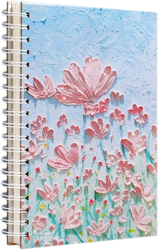 リングノート B5メモ帳 ノートブック 横罫線入り 厚手 150枚 300ページ 厚手 B5*5 日記帳 罫線入り B5ノート 大判 3横罫 横開け 自由帳 ビ...