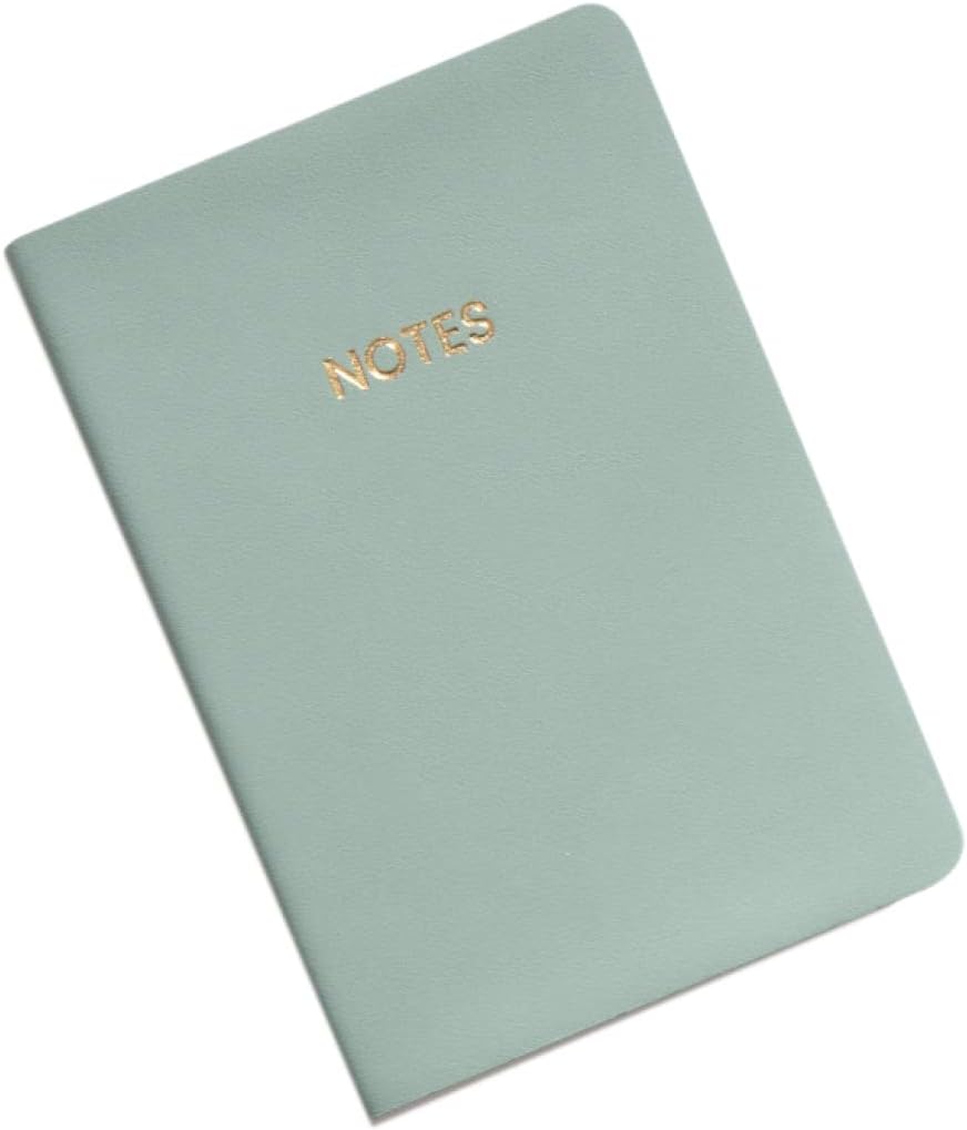 手帳 A6サイズ グリーン 2冊入り かわいい 横罫線入り 80枚 大人 メモ手帳 ノート手手帳 PUレザー 160ページ 罫線入り ビジネス手帳 スケジュール...