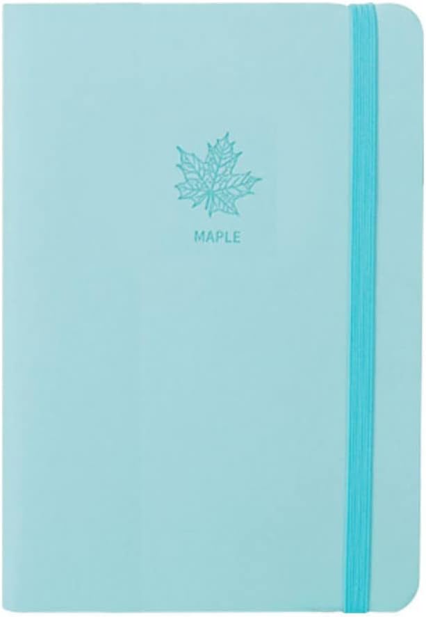 厚めハードカバーノートブック/ジャーナル 25K 1青 80gsm プレミアムペーパー カレッジ罫線入りノート ハードケースのノート 48k*5 レザー 中型ノ...