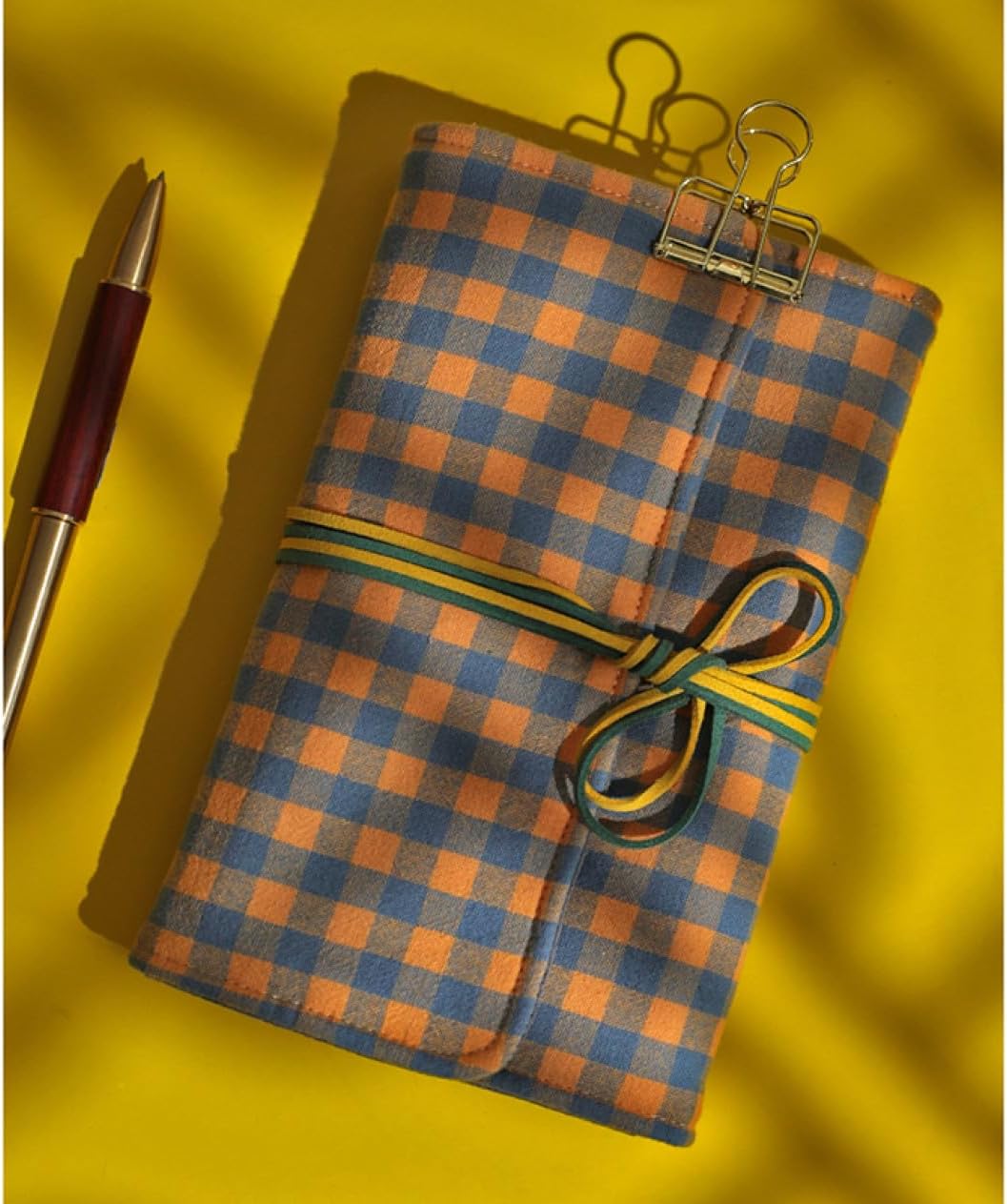 ビンテージ綿麻ノート ヴィンテージ 手帳 ラベルジャーナル ノートダイアリー 表紙デザイン:無地 男性と女性のための弾性ストラップと毎日のメモ帳カバー ダイアリ...