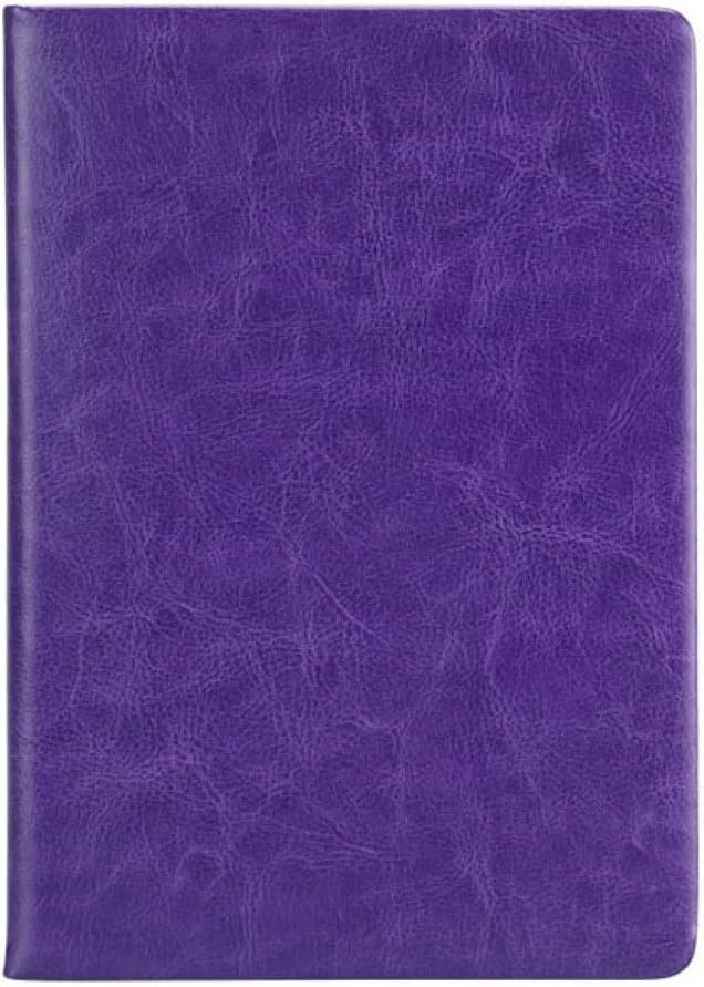 手帳 A5サイズ 2冊入り 大人 横罫線入り しおり付き 大人 メモ手帳 ノート手手帳 PUレザー しおりひも 罫線入り パープル ビジネス手帳 スケジュール手...