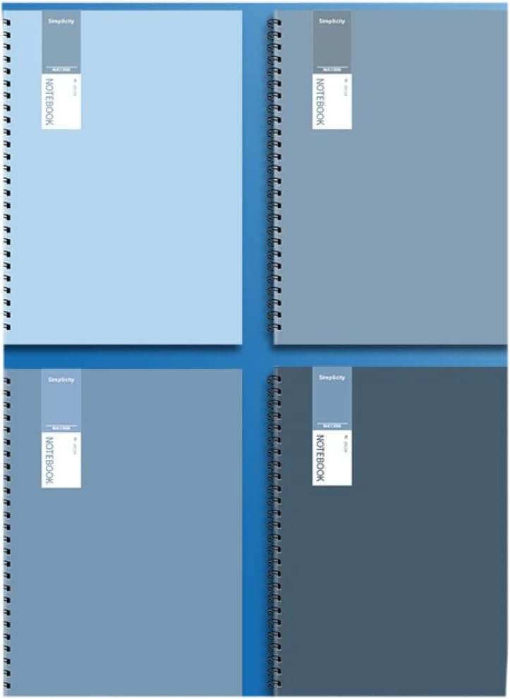 システム手帳 ノートブック 大人キャンパス 横罫線入り 横罫 A5 80枚 4種 セット ラージサイズ(横14.2cm×縦20.6cm) 8mmの罫線幅 学生用...