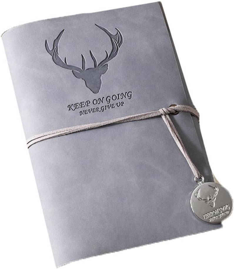 手帳 おしゃれ スケジュール帳 A6メモ帳 ビジネス手帳 ノート ビジネス スケジュールブック 仕事 日程 目標 時間 管理 ビジネス手帳 効率アップ グレー 文房用品 ビジネス手帳 レトロペンダント