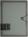 ルーズリーフ手帳 B5 A5*2 ノート システム手帳 60枚 8穴 合金バインダー ルーズリーフ グレー さらさら書ける 横罫 リングカバータイプ 雑記帳 1...