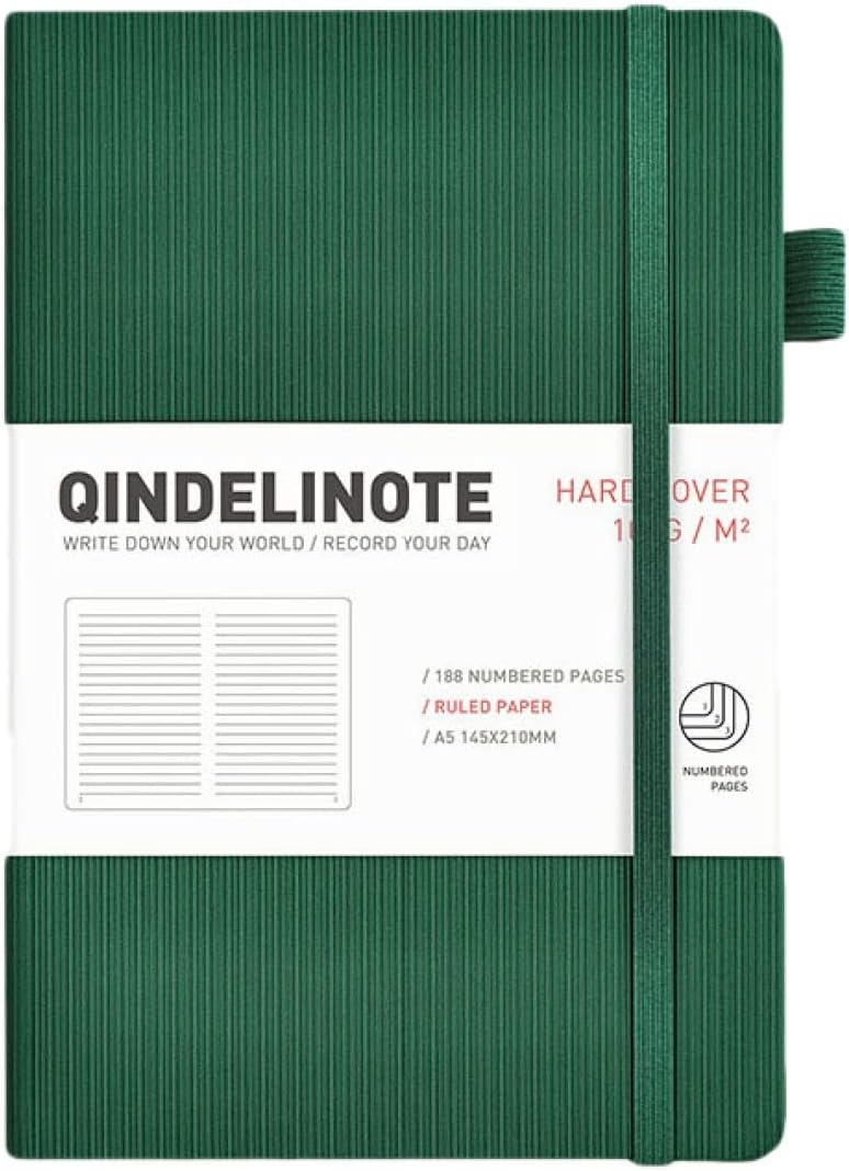 メモ帳 ノートブック A6 ポケットノート 横書き シンプル PUレザー 手帳 日記帳 ミニ ハードカバー 筆記用紙 96枚 小型 ノート 2グリーン 文房具 ...