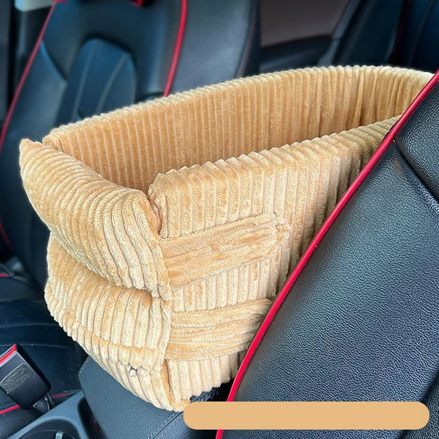 ペットドライブボックス カーシート 助手席用 飛び出し防止リード付 中型 小型犬猫 座布団用 カーキャ..