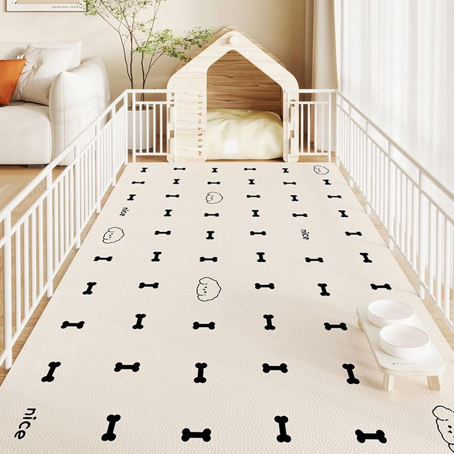 ペットマット ペットシーツ PUレザー PVC 拭ける 汚れ防止 防水 可愛い柄 カーペット 犬 猫用 床 フロ..