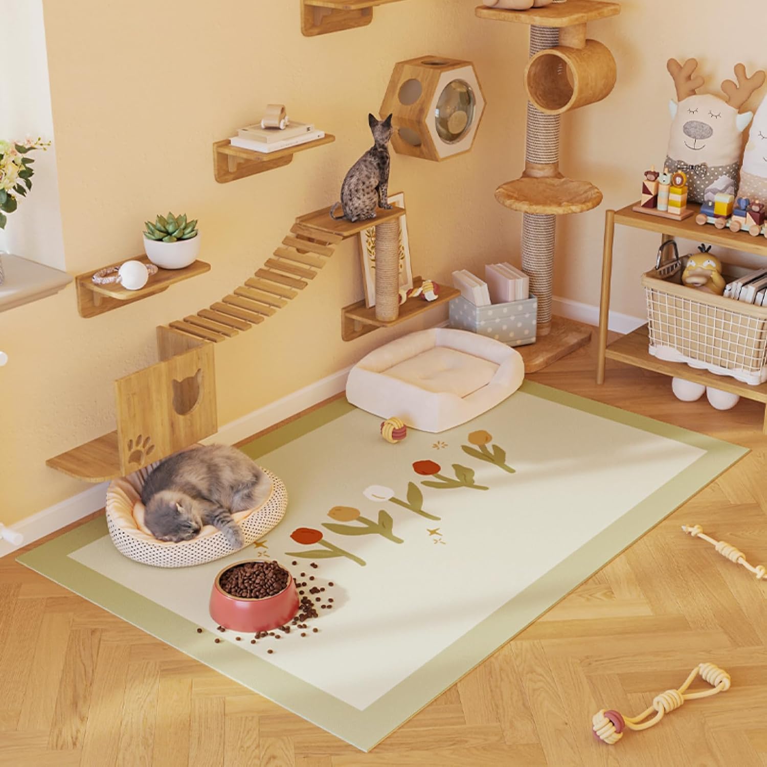 トイレ下敷きマット ペットマット ペット対応 pvc 可愛い柄 カーペット 犬 猫用洗えるペットシーツ ト..