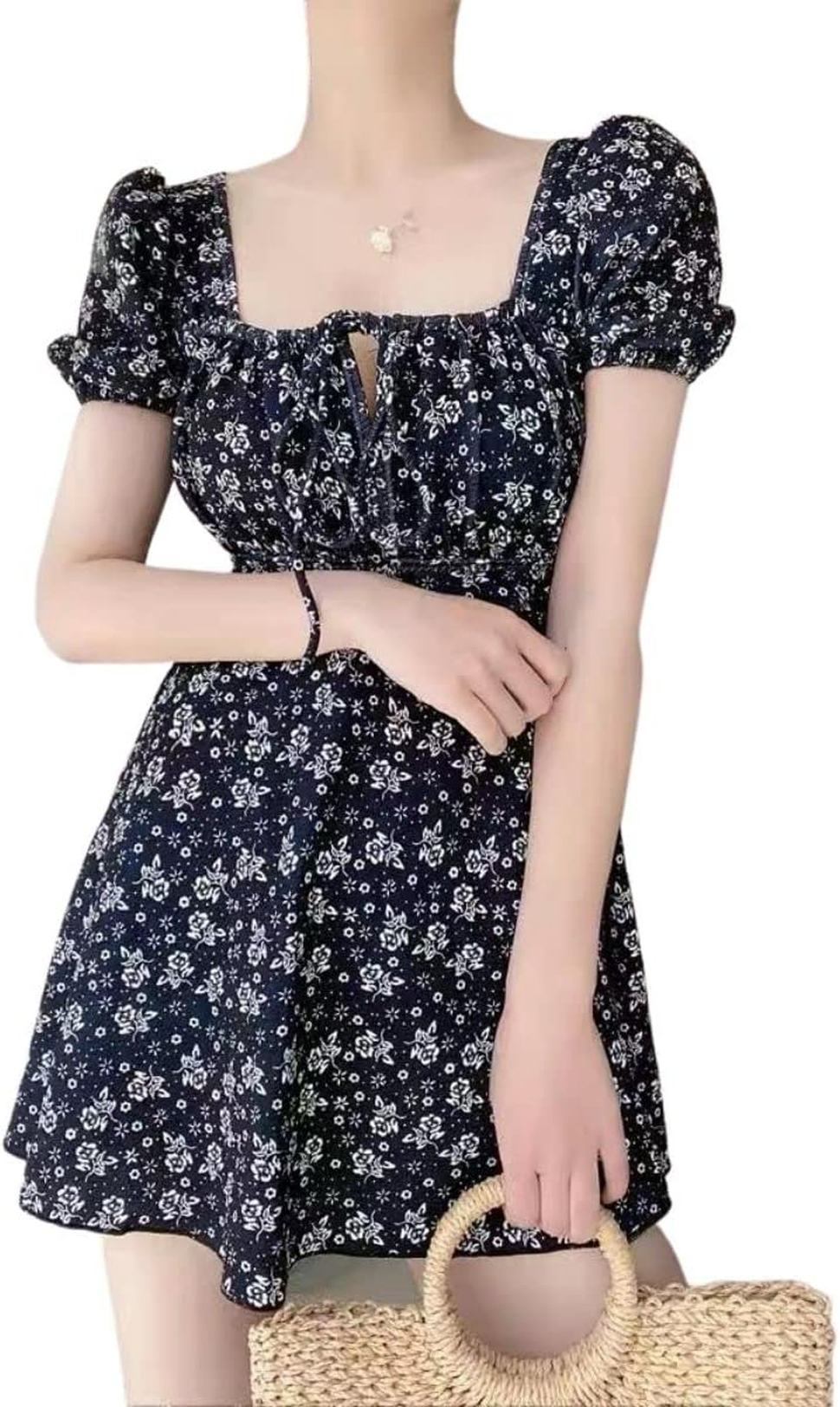 水着 レディース ワンピース 体型カバー モノキニ オフショルダー ミズギ ハイウエスト 花柄 スイムドレス 半袖 オールインワン スイムウェアー 可愛い おしゃれ セクシー カバーアップ水着 ェア