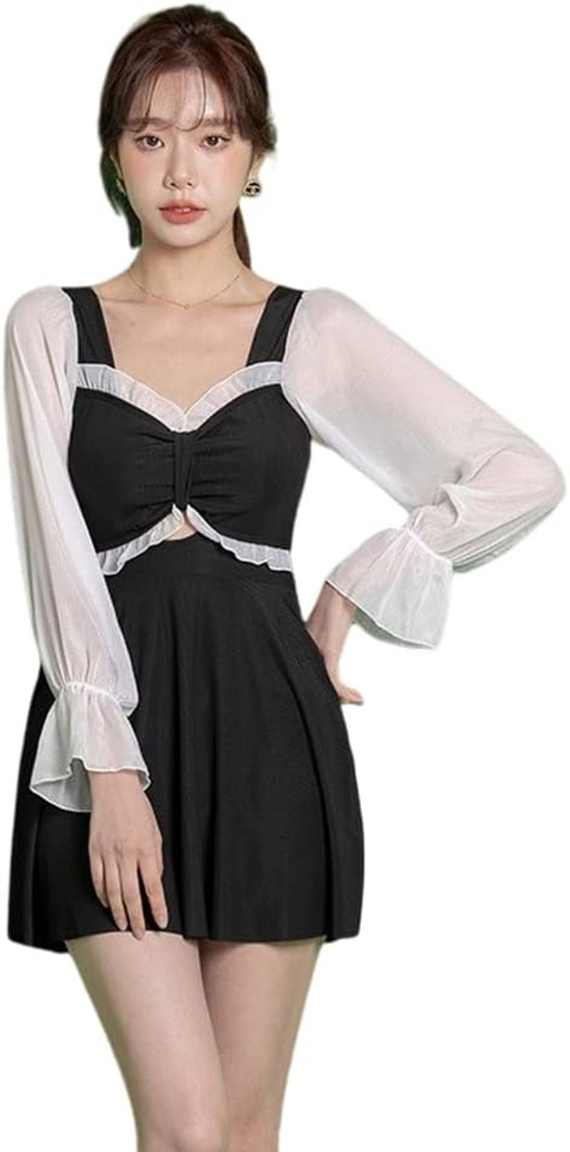 水着 レディース ワンピース セクシー 体型カバー バスト 盛れる 軽量おしゃれ かわいい レース パット付き カバー 大きいサイズ 海 韓国風 プール ビーチ...