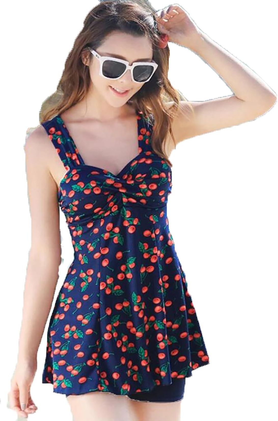 水着 レディース 2点セット タンキニ カバーアップ ショートパンツ ワイヤー入り パット付き