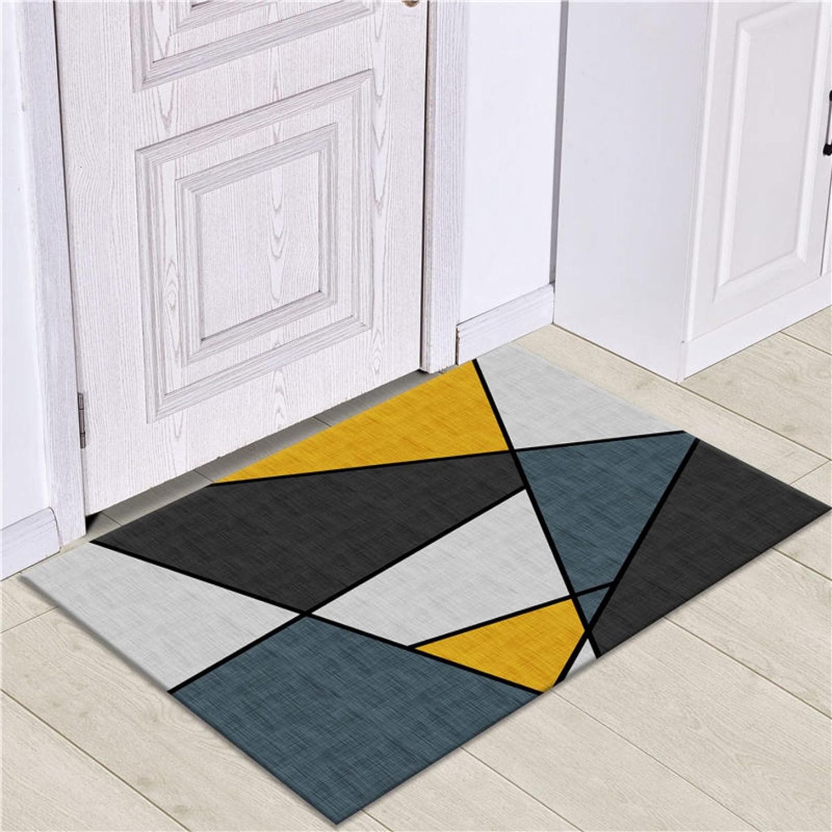 玄関マット クラシカル 華やか 豪華 北欧模様 泥落とし ギャッベ風 室内 おしゃれ かわいい 北欧 風 キッチンマット ベージュ 滑り止め付き 防臭 グレー 消臭 マット 玄関 新築祝い プレゼント