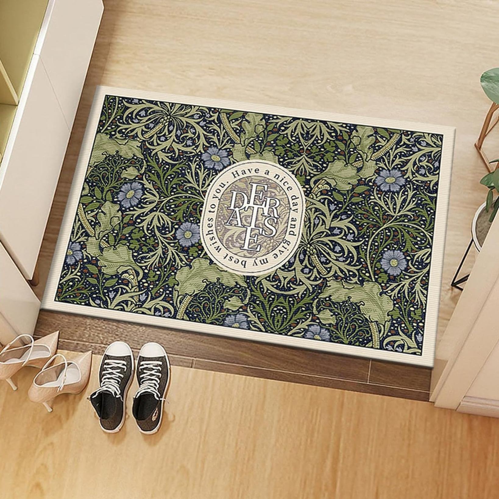 玄関マット 半円形 屋内 室内 洗える カーペット ラグマット お風呂マット バスマット 浴室マット 泥落とし 吸水 速乾 ふわふわ アンティーク 滑り止め おしゃれ エントランスマット 消臭