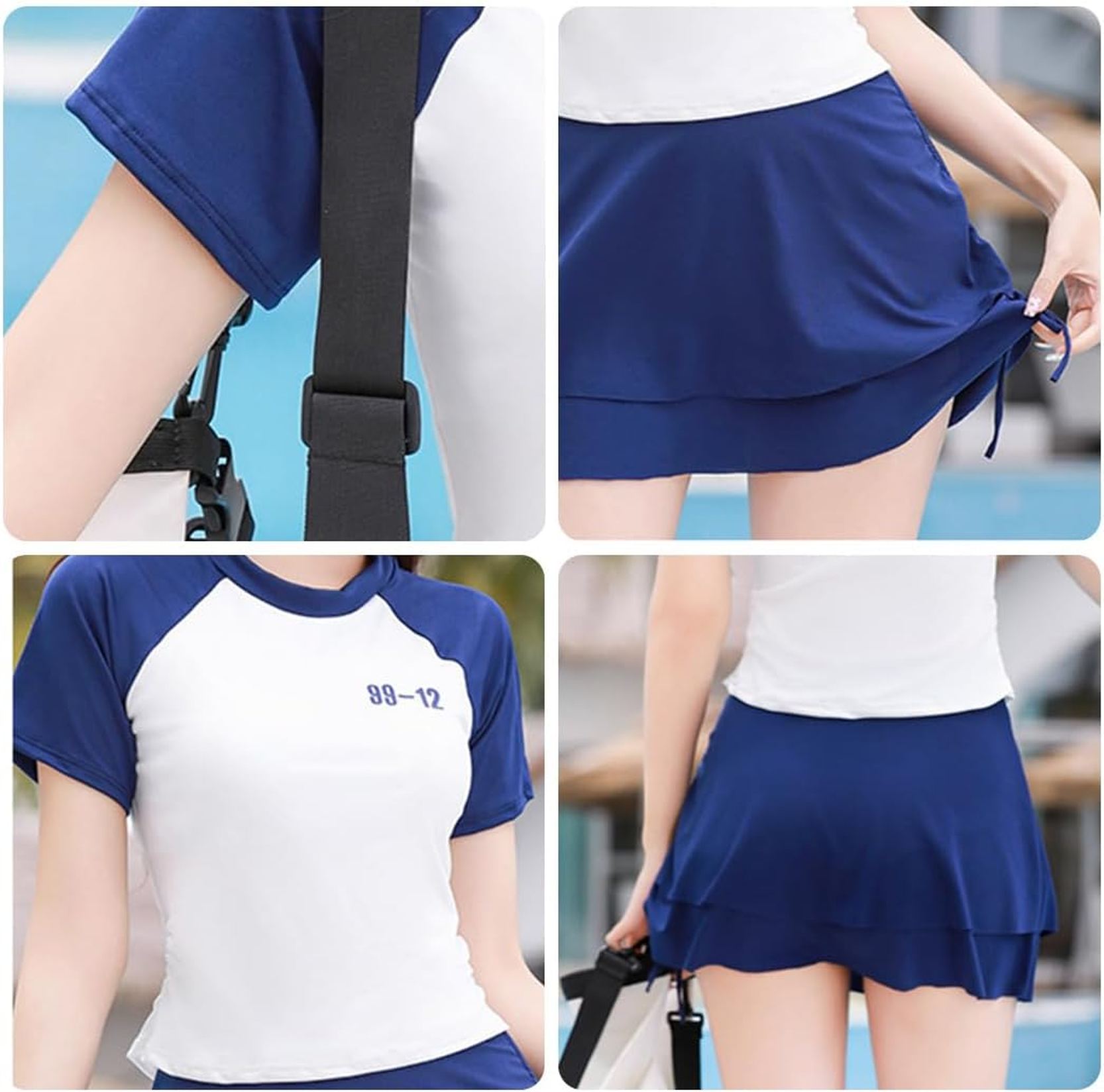 Wearlively 【 The Swim Ribbed Tie-Front Bandeau: Magenta Women 】 マジェンタ レディースファッション 水着 レディース