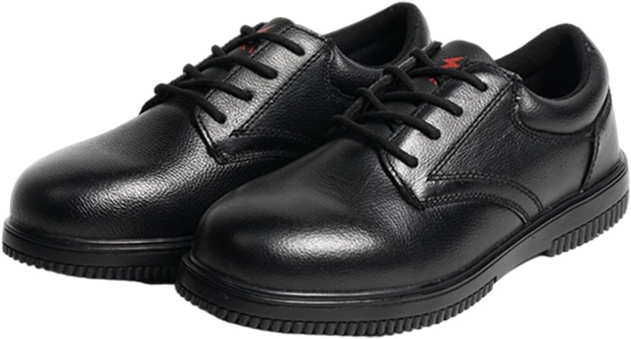 安全靴 レザー 本革 レースアップ 静電気 絶縁 セーフティーシューズ メンズ 作業靴 ローカット 滑り止..