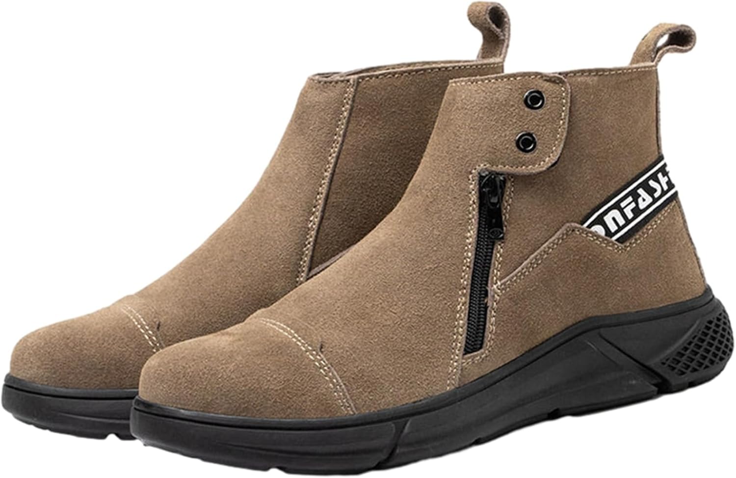 あんぜん靴 本革 レザー バックル ファスナー マジックテープ 作業靴スニ一カ一 メンズ レディース セ..