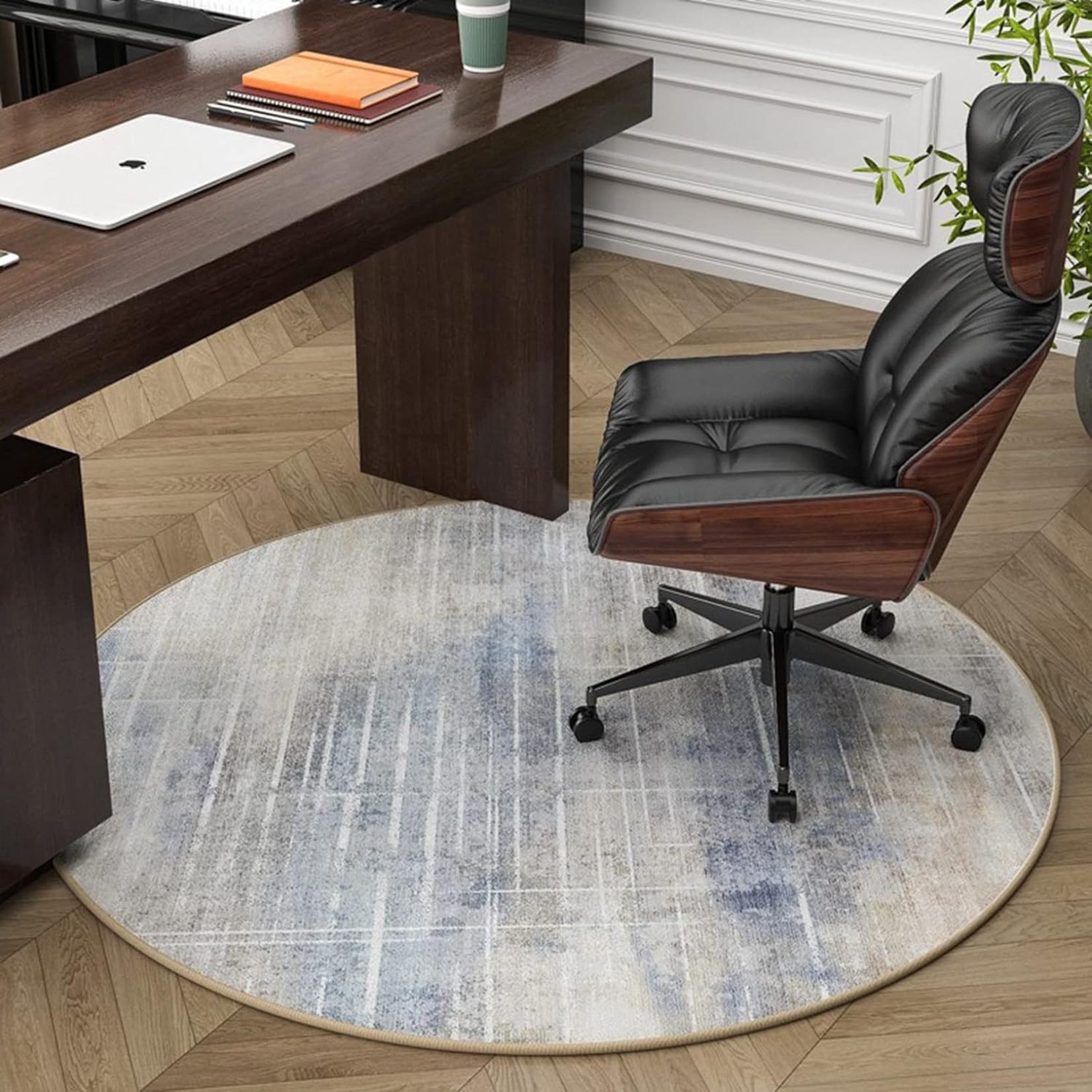 チェアマット ゲーミングマット ラウンドマット フロアマット おしゃれ 丸型 欧米風 カーペット ラグ ..