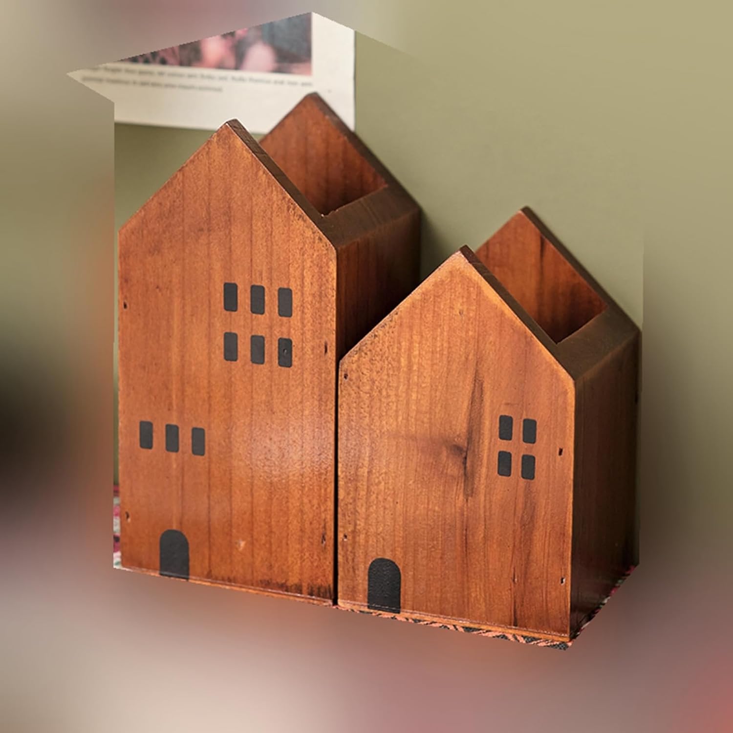 卓上収納ボックス 収納ボックス 木製 ウッドボックス 木製収納バスケット 卓上型 雑貨ボックス コスメ..