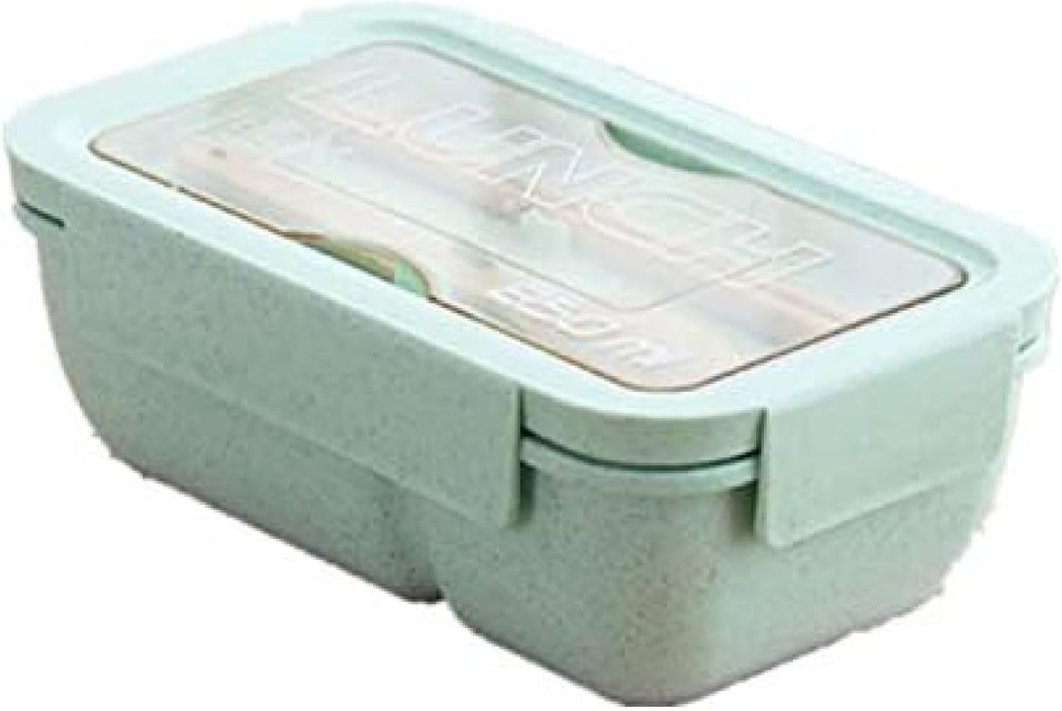 弁当弁当箱、環境にやさしい小麦弁当箱 スプーン/箸が付いてい 大人の子供のための学校のオフィスワー..