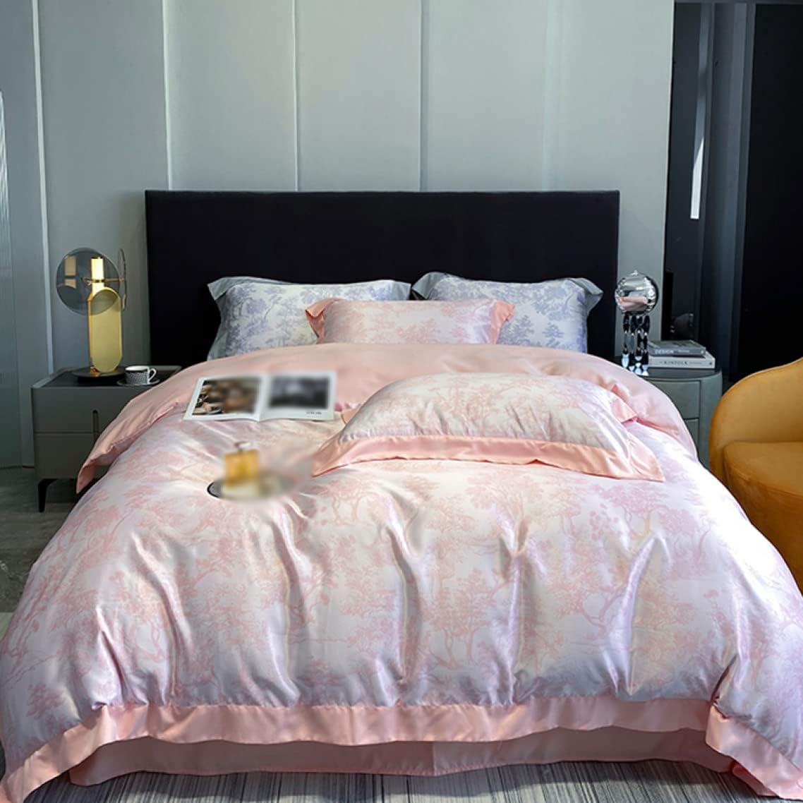 敷き布団カバー 枕カバー B フラットシーツ/ボックスシーツ四季通用 布団カバーセット ダブル/セミダブル 姫系 寝具カバー 掛け布団カバー ピンク プレゼント 洗える 可愛い 春夏秋冬 ベッド用品