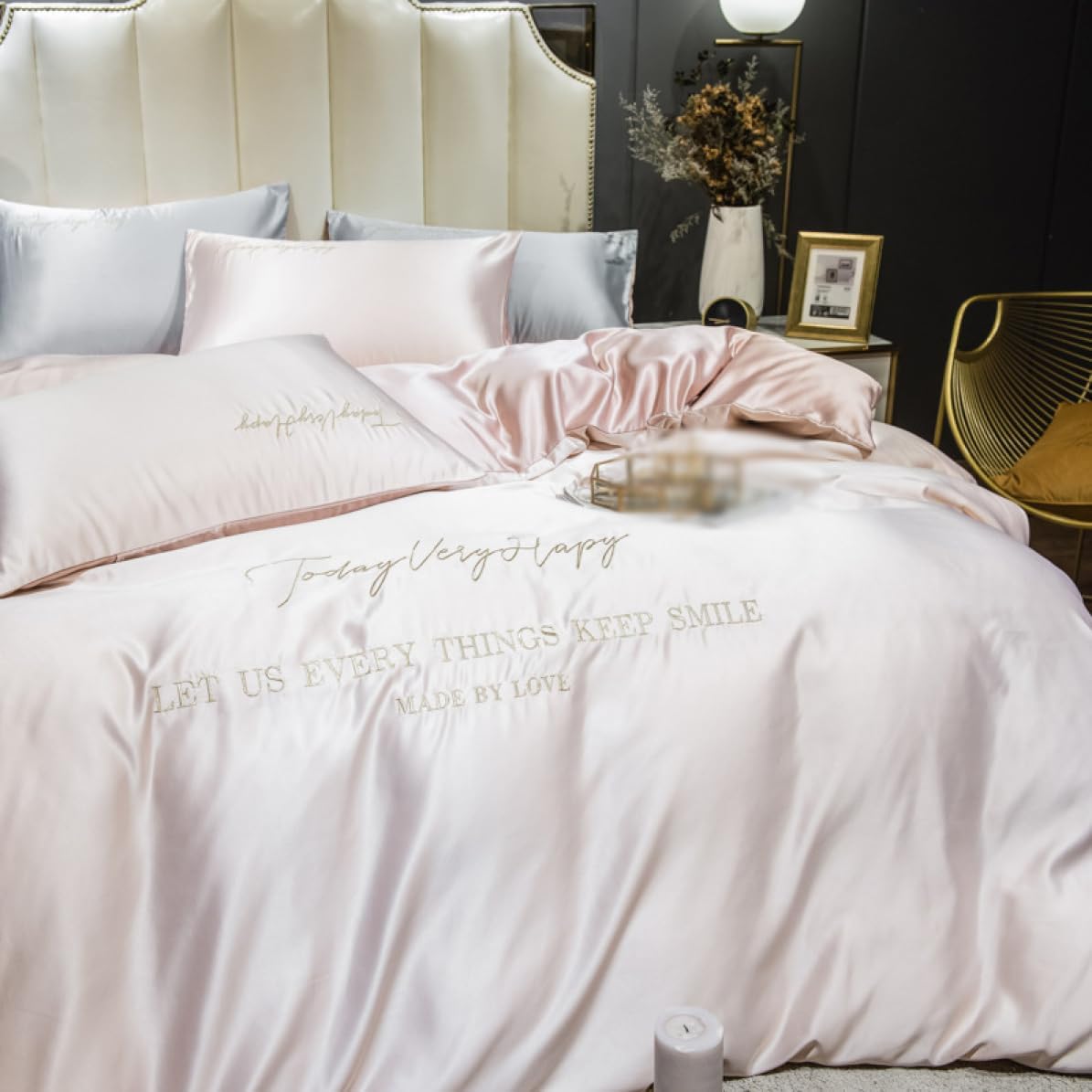 掛け布団カバー 4点セット 色6 ダブル 布団カバーセット おしゃれ 3点セット シングル 枕カバー シンプル ボックスシーツ フラットシーツ モダン 寝具 洗濯可 姫系 寝具カバーセット 女の子 イ