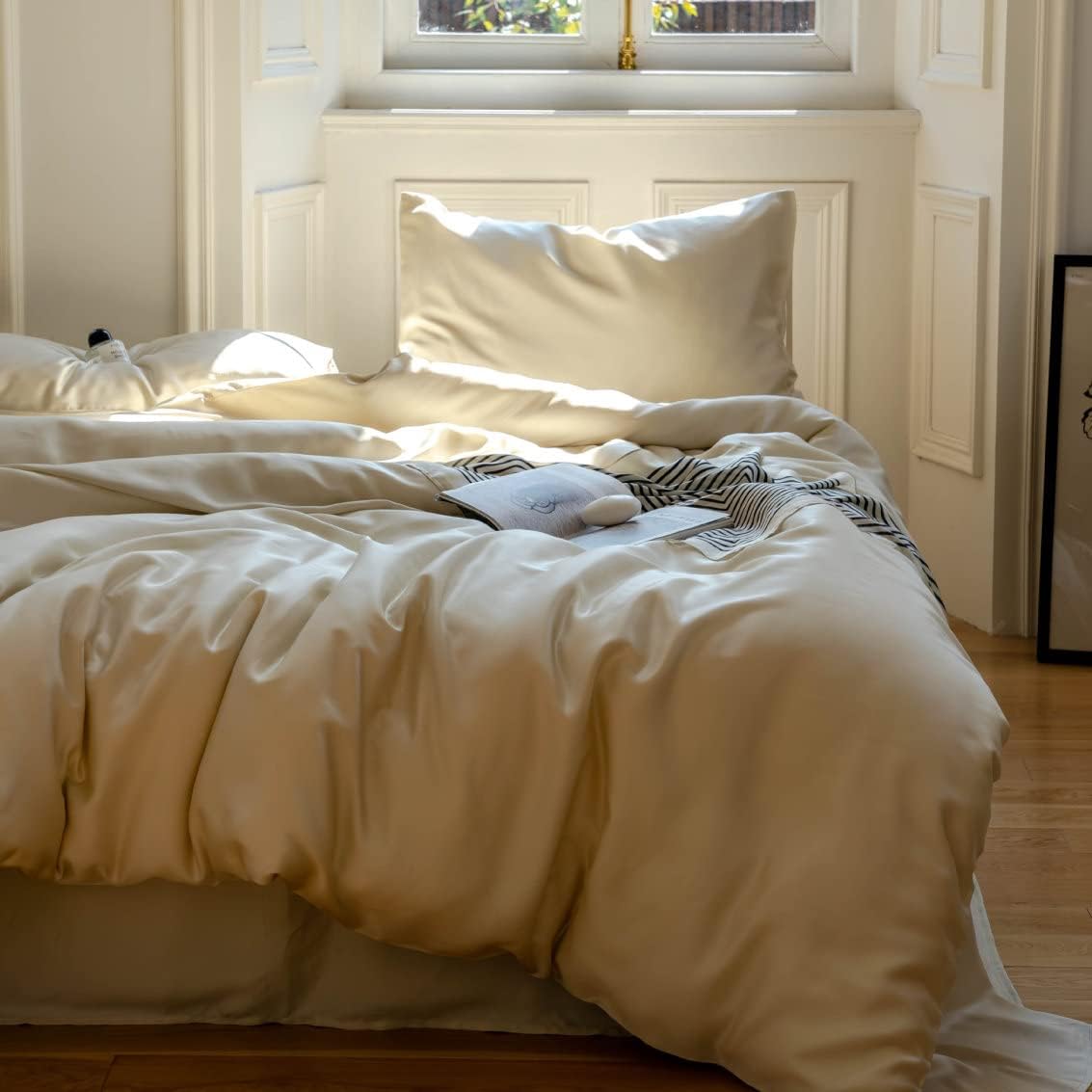 布団カバーセット 4点セット 3点セット レーヨン シルクみたい 寝具カバー 接触冷感 掛布団カバー フラットシーツ ボックスシーツ 枕カバー 洗える 通気性 滑らか ツルツル 光沢 色3 夏布団カバ