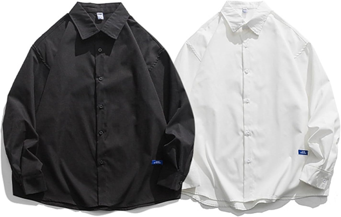 メンズ カジュアルシャツ 長袖シャツ サマーシャツ 薄い 純色 軽量 折り襟 夏 日焼け止め シャツアウター 胸ポケット 速乾吸汗 通気性いい 体型カバー ビジネスシャツ 学生 社会人 形態安定