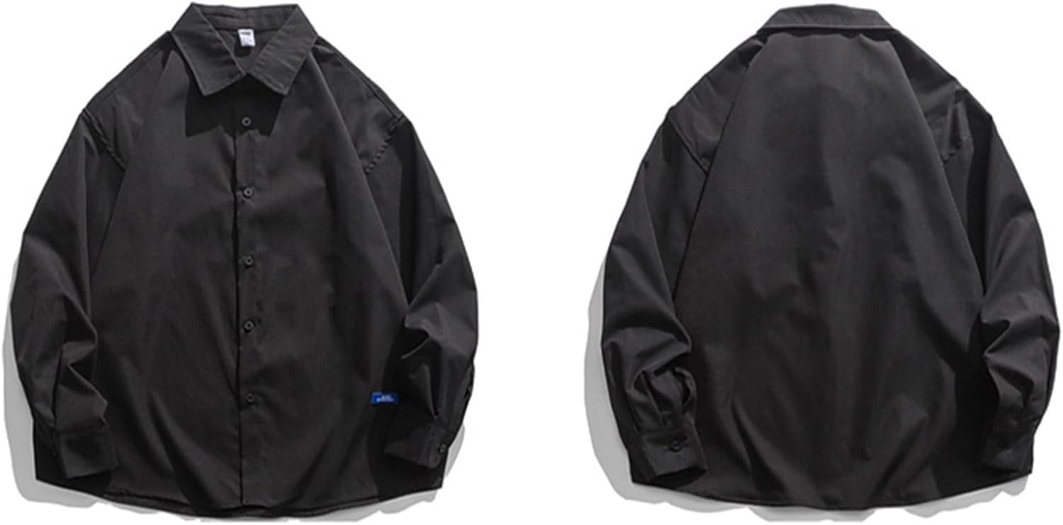 メンズ カジュアルシャツ 長袖シャツ サマーシャツ 薄い 純色 軽量 折り襟 夏 日焼け止め シャツアウター 胸ポケット 速乾吸汗 通気性いい 体型カバー ビジネスシャツ 学生 社会人 形態安定