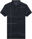 ポロシャツ Tシャツ メンズ ストライプ サマーシャツ 半袖シャツ 夏用 折り襟 カジュアルシャツ ワイド 薄い 軽量 速乾性 トレーニングウェア コーデやすい...