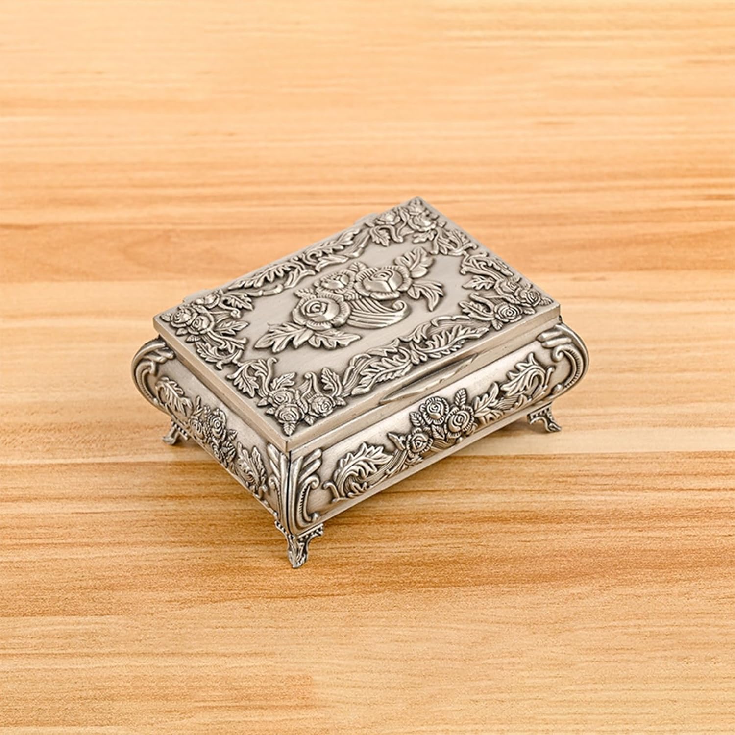 ジュエリーボックス アクセサリーケース 大型 ケース 亜鉛合金 アンティーク ネックレス イヤリング 宝..