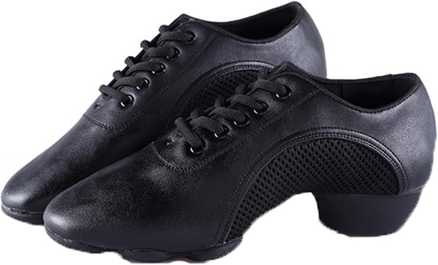 社交ダンスシューズ 27.5cm レザー 20.5cm メッシュ ダンスシューズ キッズ 本革 ゴム底 メンズ 紐 太..