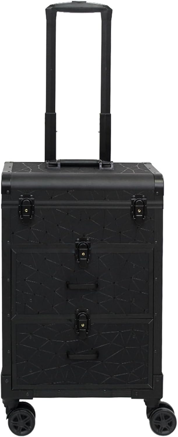 プロ用 収納ボックス メイク箱 大容量 業務用化粧ケース 引き出し キャスター付き トロリー キャスター..