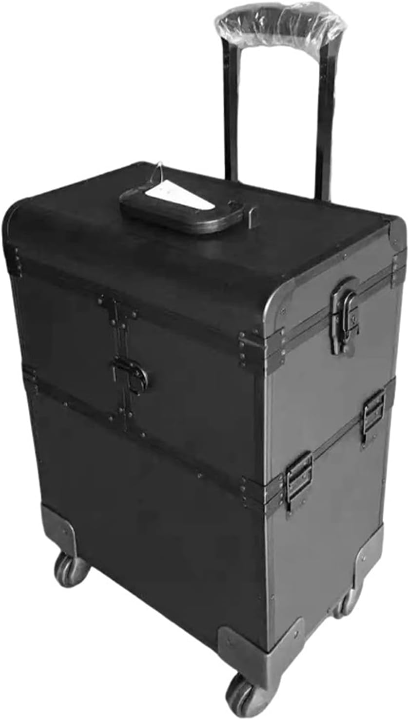 業務用 メイクボックス 大容量 収納ケース キャスター付き 引き出しトレー キャリーケース ハンドル付..