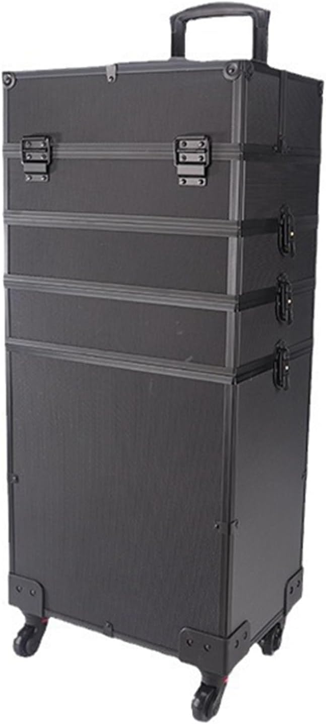 キャリーバッグ 大容量 コスメボックス キャスター付き 2in1 アルミ 多層 トロリーケース プロ 仕切り ..