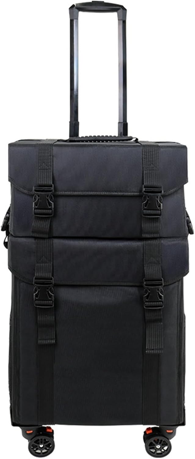 メイクキャリーケース 大容量 大容量化粧台 キャスター付き 2in1 ナイロン 大型 キャリー プロ仕様 仕..