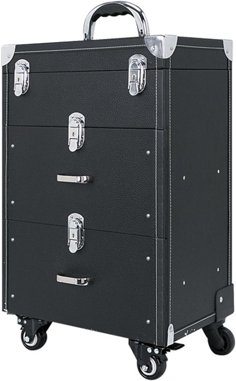キャリーバッグ 大容量 業務用化粧ケース キャスター付き キャリーボックス 業務用 仕切り 薬箱 引き出..